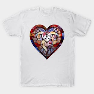 Stained Glass Heart #6 T-Shirt